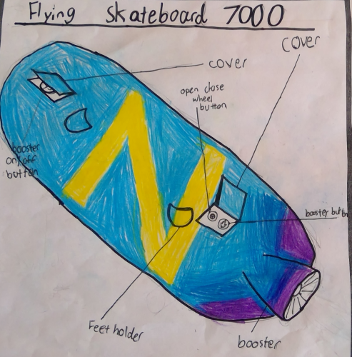 Flying Skateboard 7000 : Little Inventors